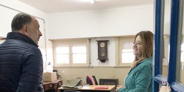 Pablo Garate visitó la Escuela Primaria Nº 20