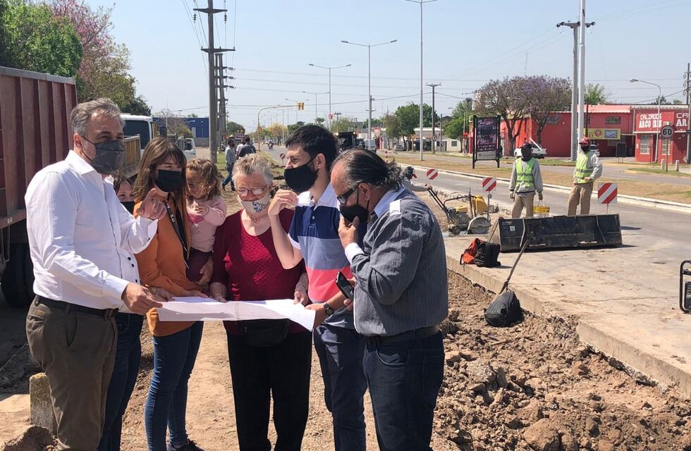 Recorrida por la refuncionalización de avenida Luis Fanti y Ruta Provincial 70