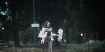 Lluvia y tormenta durante toda la jornada de este lunes en el AMBA. Foto: Federico López Claro