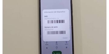 Celular secuestrado por la AIC
