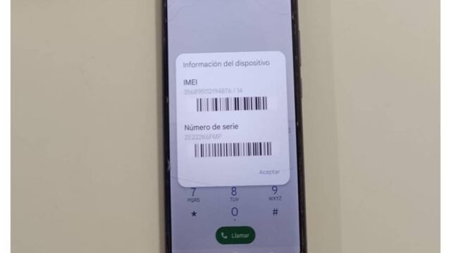 Celular secuestrado por la AIC