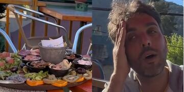 Turistas dejaron una picada por la mitad.