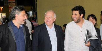 Horacio Ríos, Miguel Lifschitz y Facundo De Michele. (@horaciojrios)