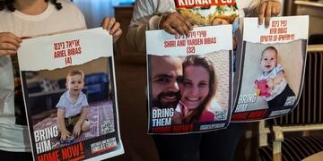 Kfir Bibas y su familia estarían secuestrados por otra organización terrorista. (Gentileza Infobae)