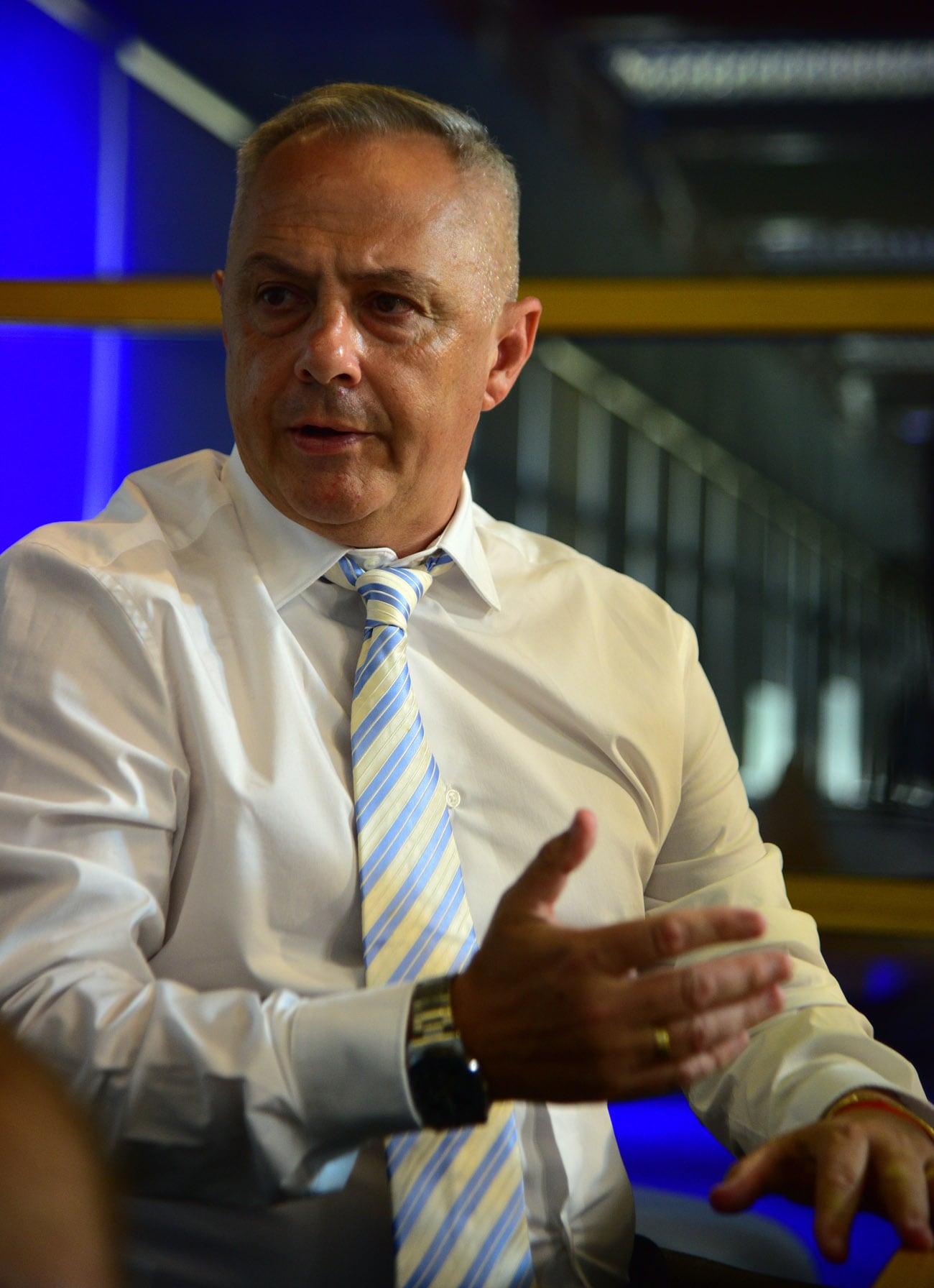 Manuel Pérez, presidente de Racing de Nueva Italia.  (Nicolás Bravo / La Voz)