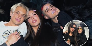 ¡Hubo beso! Wanda Nara y Lali Espósito cantaron en el show de Ca7riel y Paco Amoroso