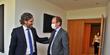 Bordet y Cafiero se reunieron ayer.