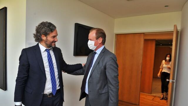 Bordet y Cafiero se reunieron ayer.