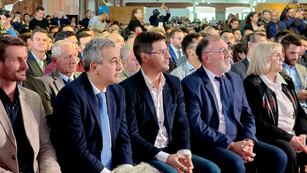 Los intendentes de Rosario, Pablo Javkin y de Rafaela, Leonardo Viotti.