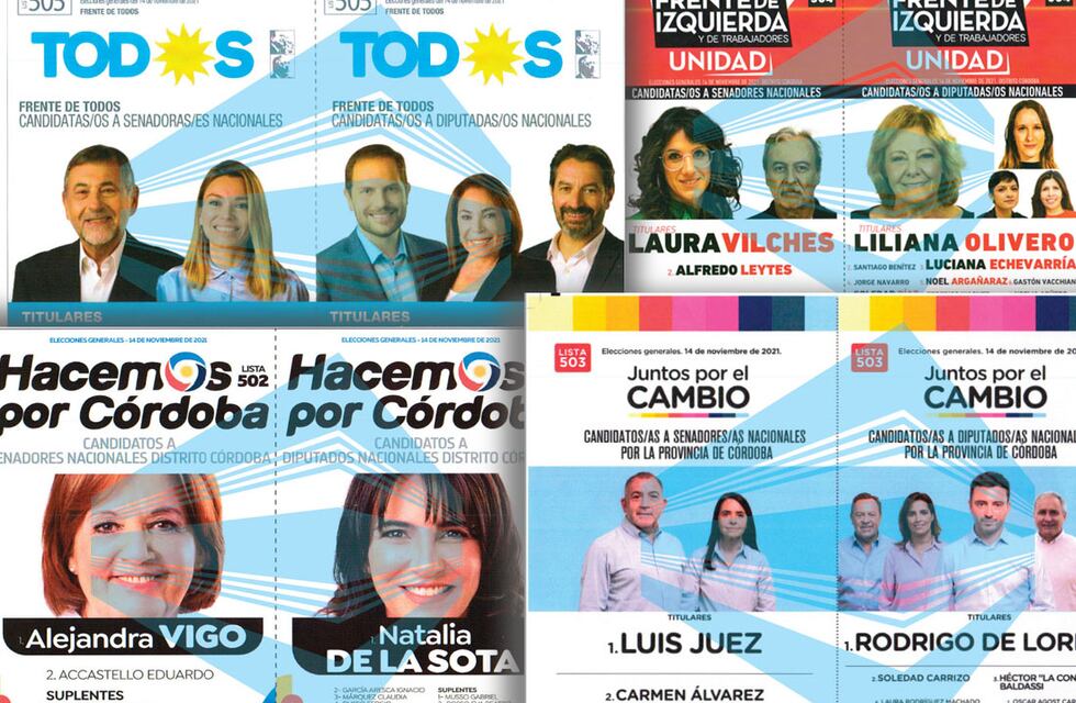 Elecciones en Córdoba: cómo van a ser las boletas de cada partido que se presenta