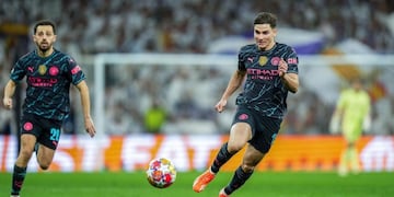 Julián Álvarez jugó cinco minutos y quedó descolocado al final del encuentro con Real Madrid.