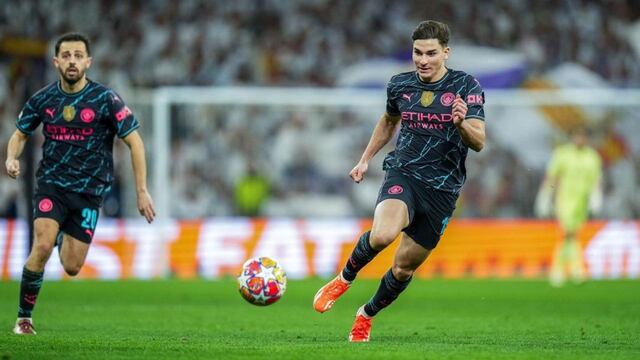 Julián Álvarez jugó cinco minutos y quedó descolocado al final del encuentro con Real Madrid.