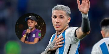 Enzo Fernández le dedicó unas tiernas palabras a José, el pequeño de Salta que emocionó a la Selección Argentina en Paraguay.