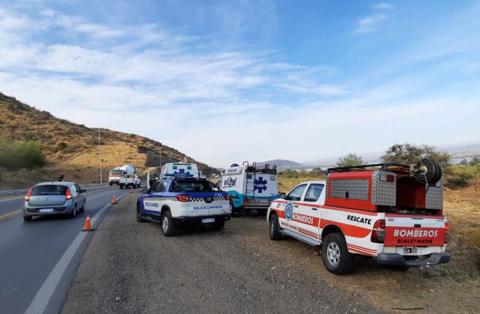 Rutas de Punilla: vuelco en la Comuna de San Roque, no hay heridos