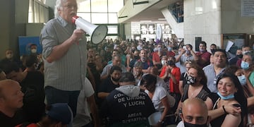 Rubén Daniele, durante la asamblea de este martes.