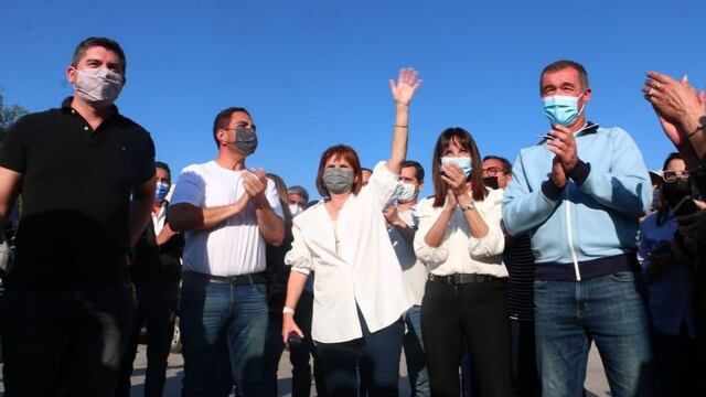 La presidenta del PRO acompañó a los precandidatos sanjuaninos.