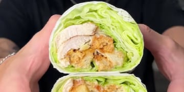 Cómo hacer un wrap de Caesar sin harina: la receta liviana ideal para la cena o almuerzo en verano