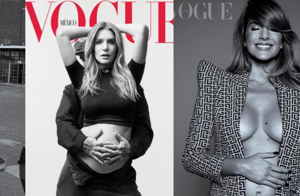 Valentina Ferrer mostró su embarazo con una gran producción para la revista Vogue México