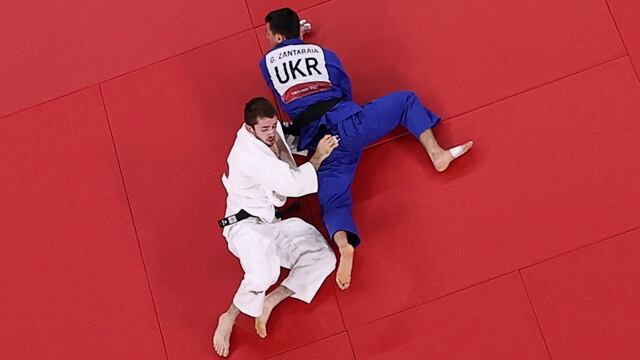 Durísima pelea de judo en Tokio 2020.