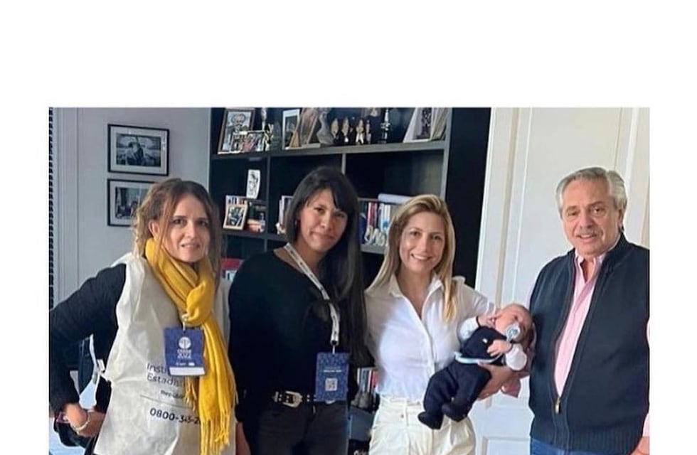 Fabiola Yáñez compartió una foto de su hijo con Alberto Fernández: “Mi primer censo”