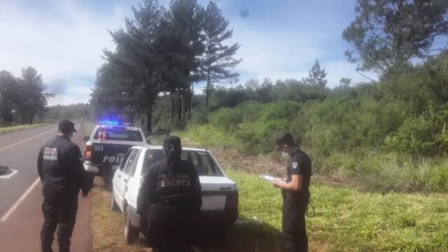 Santa Ana: capturaron un vehículo robado al costado de la ruta