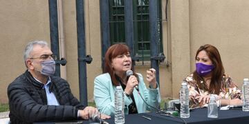 Celia Arena encabezó un acto en Rafaela