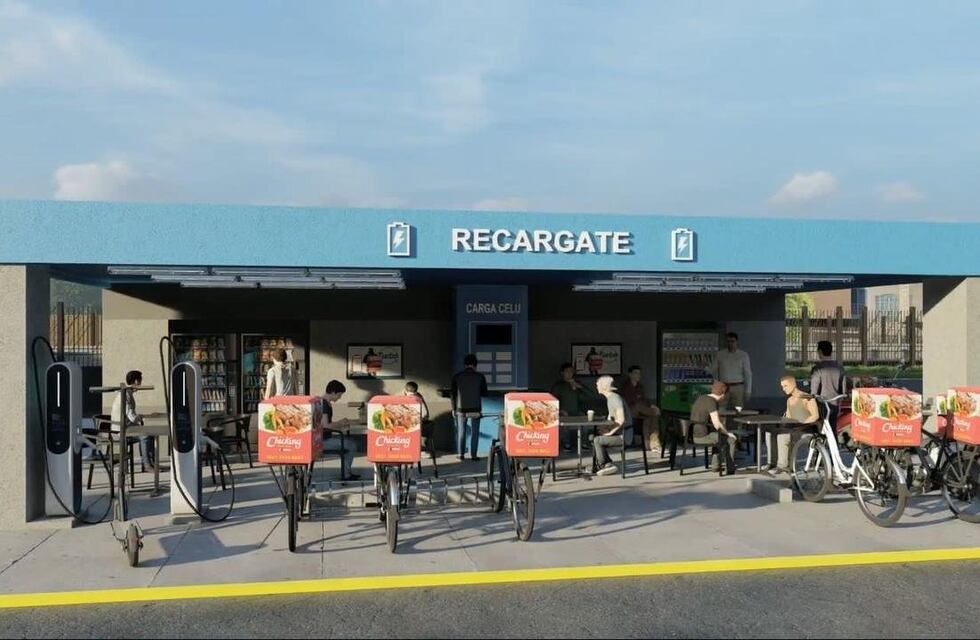 Así serán los espacios de descanso para Rappi que propuso Massa: expendedores de bebida, wifi y baños