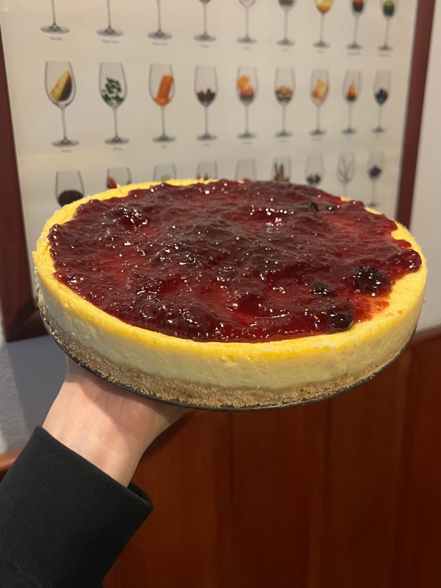 Así queda el cheesecake estilo NY con esta receta.
