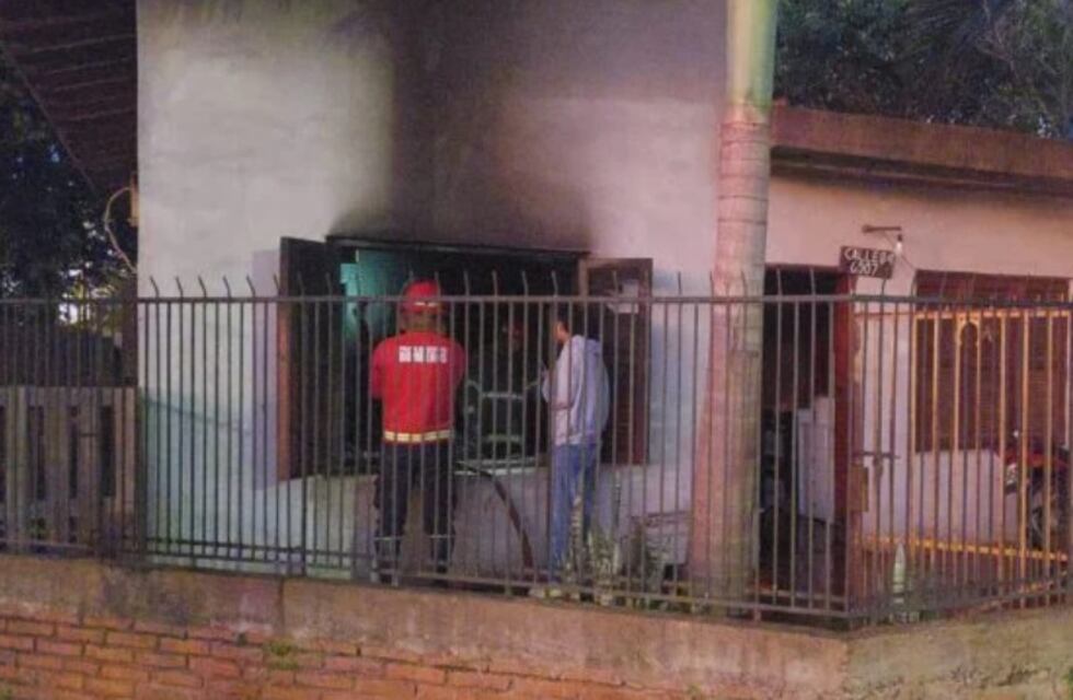 Posadas: familia quedó atrapada en un principio de incendio en su vivienda