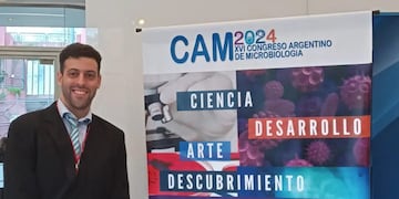 Un bioquímico de Gualeguaychú presentó una importante investigación en el Congreso Argentino de Microbiología