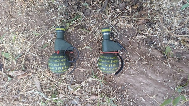 Córdoba: encontraron dos granadas en un contendor de basura