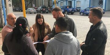 Se ultiman detalles para comenzar las tareas de pintura vial en avenida Santa Fe