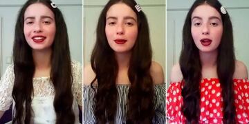 Luciana Ofman, de 23 años, la joven que ironiza contra el Gobierno y es furor en TikTok.