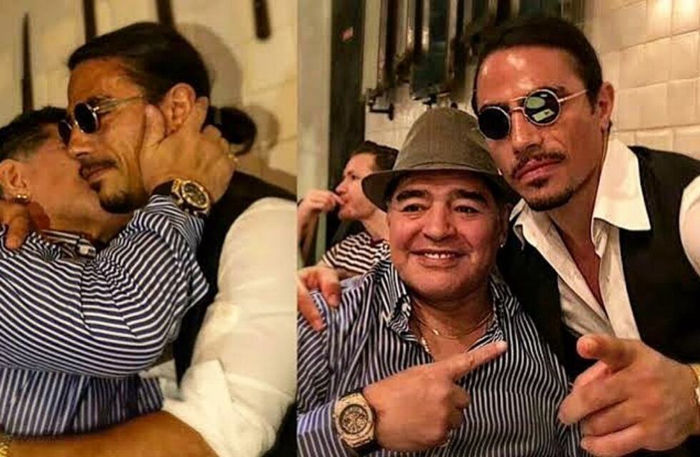 Diego Maradona tiene una mesa reservada “para siempre” en el restaurante del reconocido chef Salt Bae