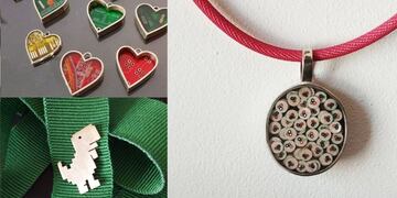 Productos de orfebrería a partir de plaquetas de CPU, cargadores y demás.