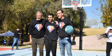 El Parque del Kempes tiene sus canchas de NBA. (Gentileza Agencia Córdoba Deportes).