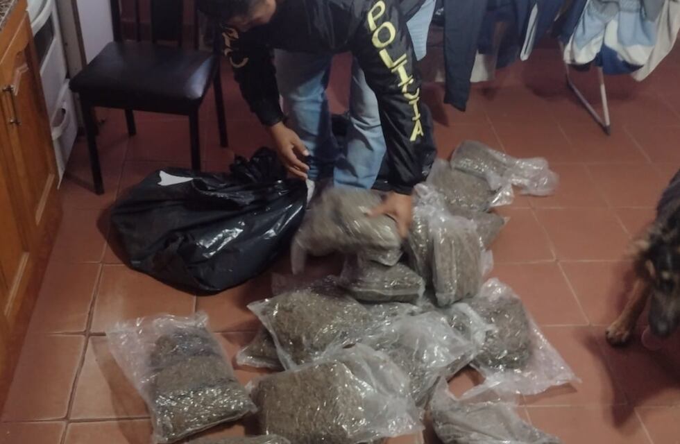 Sorpresa en un allanamiento de Córdoba: buscaban un celular y encontraron 240 kilos de marihuana