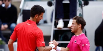 Diego Schwartzman cayó ante Djokovic en los octavos de final de Roland Garros.