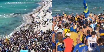 Banderazo y sorpresa para los hinchas de Boca en Miami.