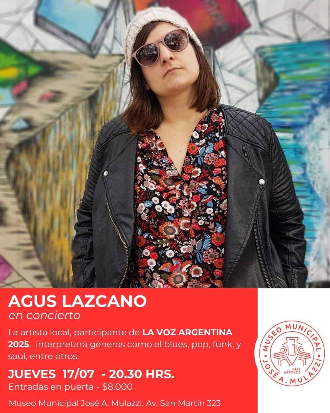 Agus Lazcano participante de “La Voz” se presenta en Tres Arroyos
