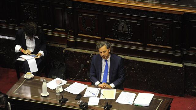 El jefe de Gabinete de la Nación, Santiago Cafiero, expuso su informe de gestión ante la Cámara de Diputados.