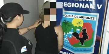 Puerto Iguazú: incendió la motocicleta de su ex y fue detenida.