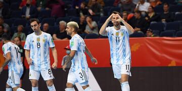 Argentina arrancó la defensa del título mundial de futsal con un 11-0 sobre Estados Unidos. (Twitter: @Argentina)
