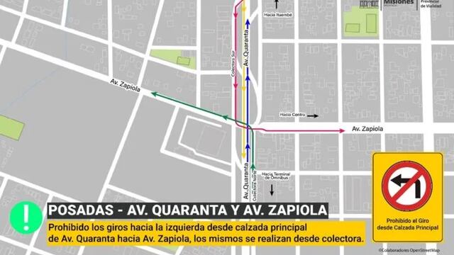 Se modifican los recorridos en zona Quaranta y Zapiola.