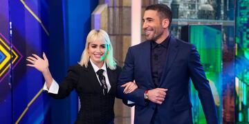 Lali Espósito y Miguel Ángel Silvestre en el programa "El Hormiguero"