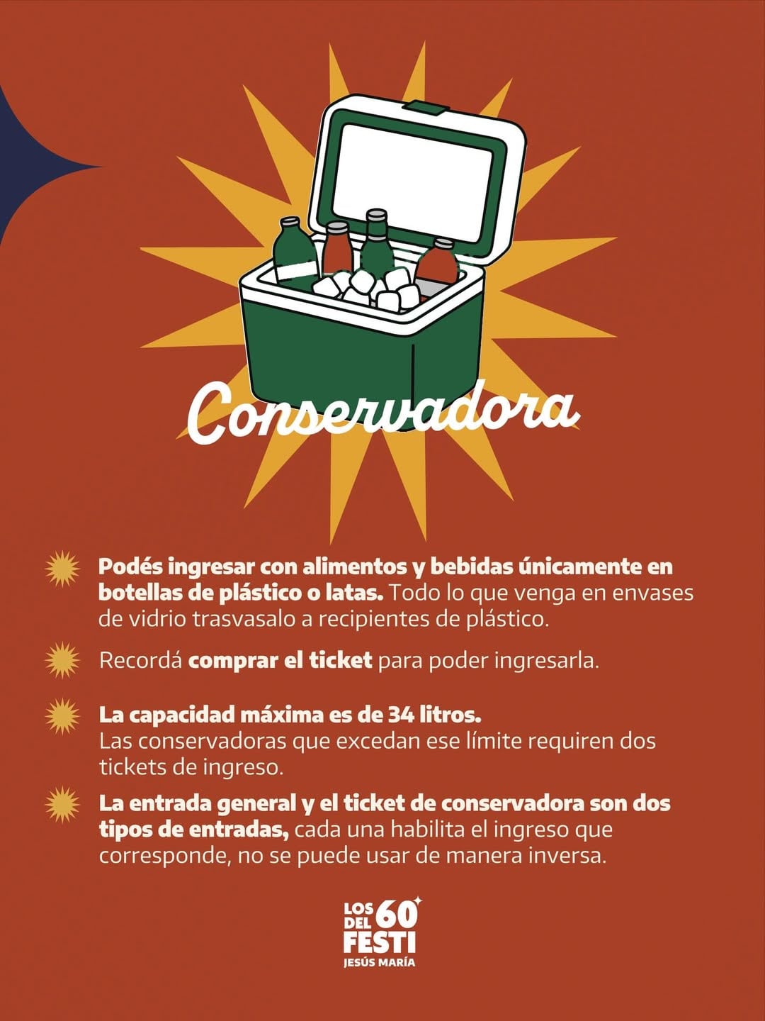 Aclaraciones sobre la conservadora para el Festival de Jesús María 2026.