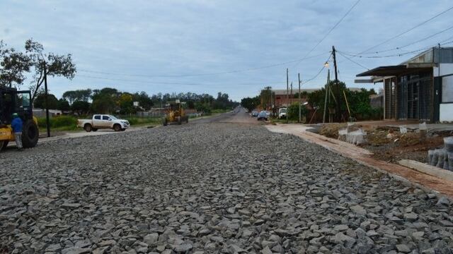 Se encuentran ejecutando obras de modernización de calles en la capital provincial.