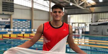 El nadador de Morteros Dante Nicola Rhó integra la Selección Argentina para el Sudamericano