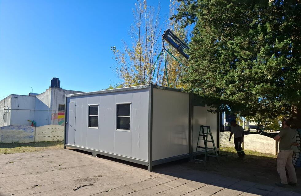 Gonzales Chaves: Nueva aula modular en Juan Eulogio Barra