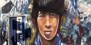 La esquina de Jara y Alvarado fue elegida para realizar un mural dedicado a Diego